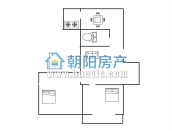 田区建设村 79平 南北通透两室一厅 交通便利 简装