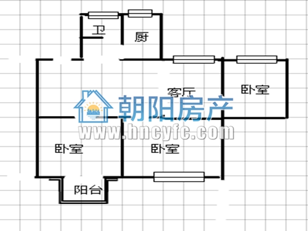 朝阳村 91平 南向三室一卫 交通便利 学区配套_3