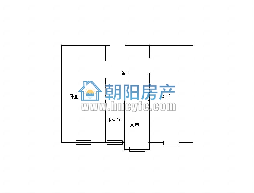酒厂家属楼 65平 南向两室一厅 简装高楼层视野好_8