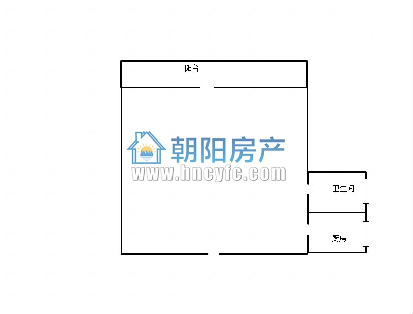 中环国际广场 54平 一室一厅 免税 毛坯_11