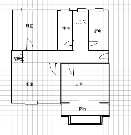 朝阳医院对面电建二公司多层4楼2室70平米急售_3