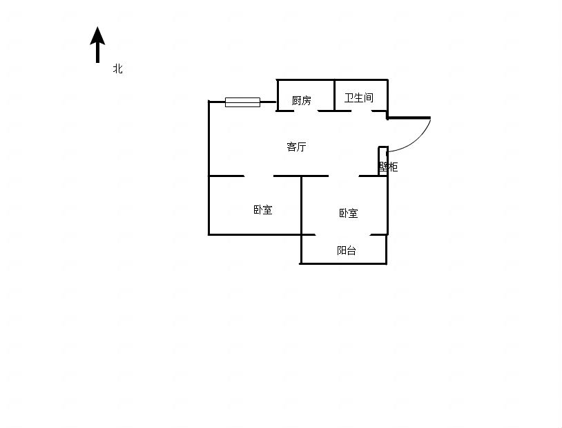 铁路西村2室1厅简装学区房急售_11