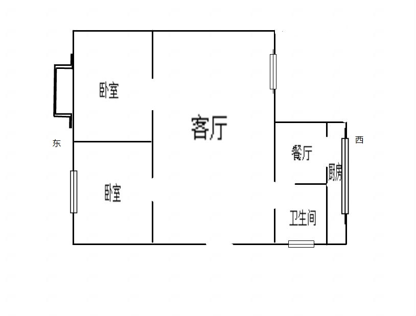 老一处75.3平家电齐全房屋急售_13