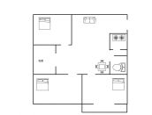 锦绣广场 130平 朝南三居 中装 单价3056元