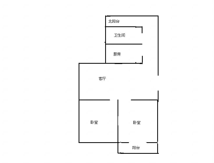 物资新村 65平 南向两室一厅 急抛房 简装_10