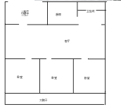 朝阳村 100平 南向三室中装 3900元/平 配套齐全