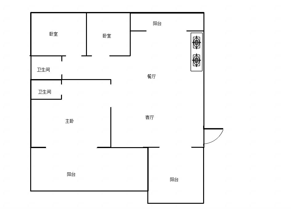 淮河新城一期洋房多层2楼3室2厅精装出售 加盖阳台实际面积200平方_10
