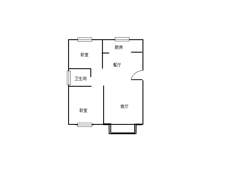瀚城一期 84平 南向两室采光好 学区房 满两年_3