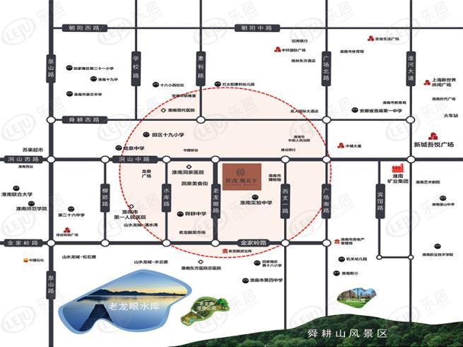 田家庵区龙泉街道世茂观天下_4