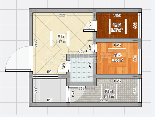 西湖天地 精装公寓保持全新21层一室一厅_12