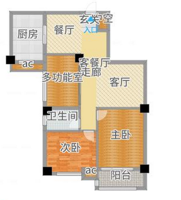 世纪天成三室两厅毛坯出售_13