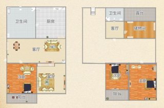 杏林小区 113平 南北通透三室二厅 交通便利 高楼层_9