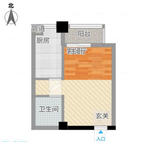 金地国际城二期阳光里一室一厅毛坯公寓出售_14
