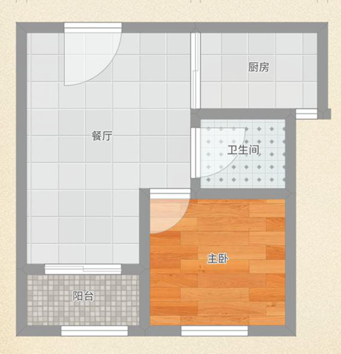 大通街道易居东方城两室一厅毛坯房大通三小_10