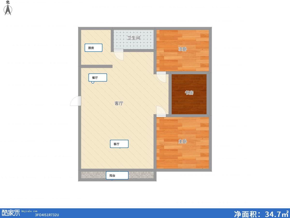 惠利翰林华府 两室两厅 精装修 3楼 电梯房 洞二小西校区_11
