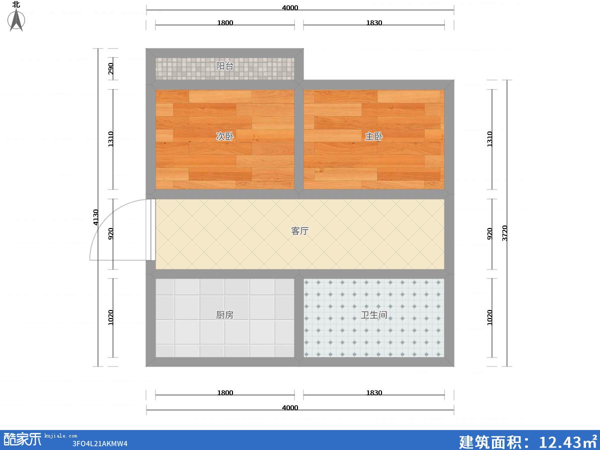 二汽新村 70平 南向两室 高楼层 简装 单价2704元/平_8