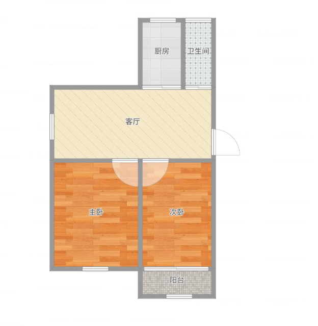 化建村 69平 南向两居 免税学区房 简装_8