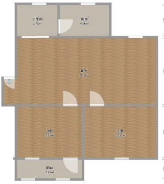 朝阳村洞二小本部2室1厅简装出售_11