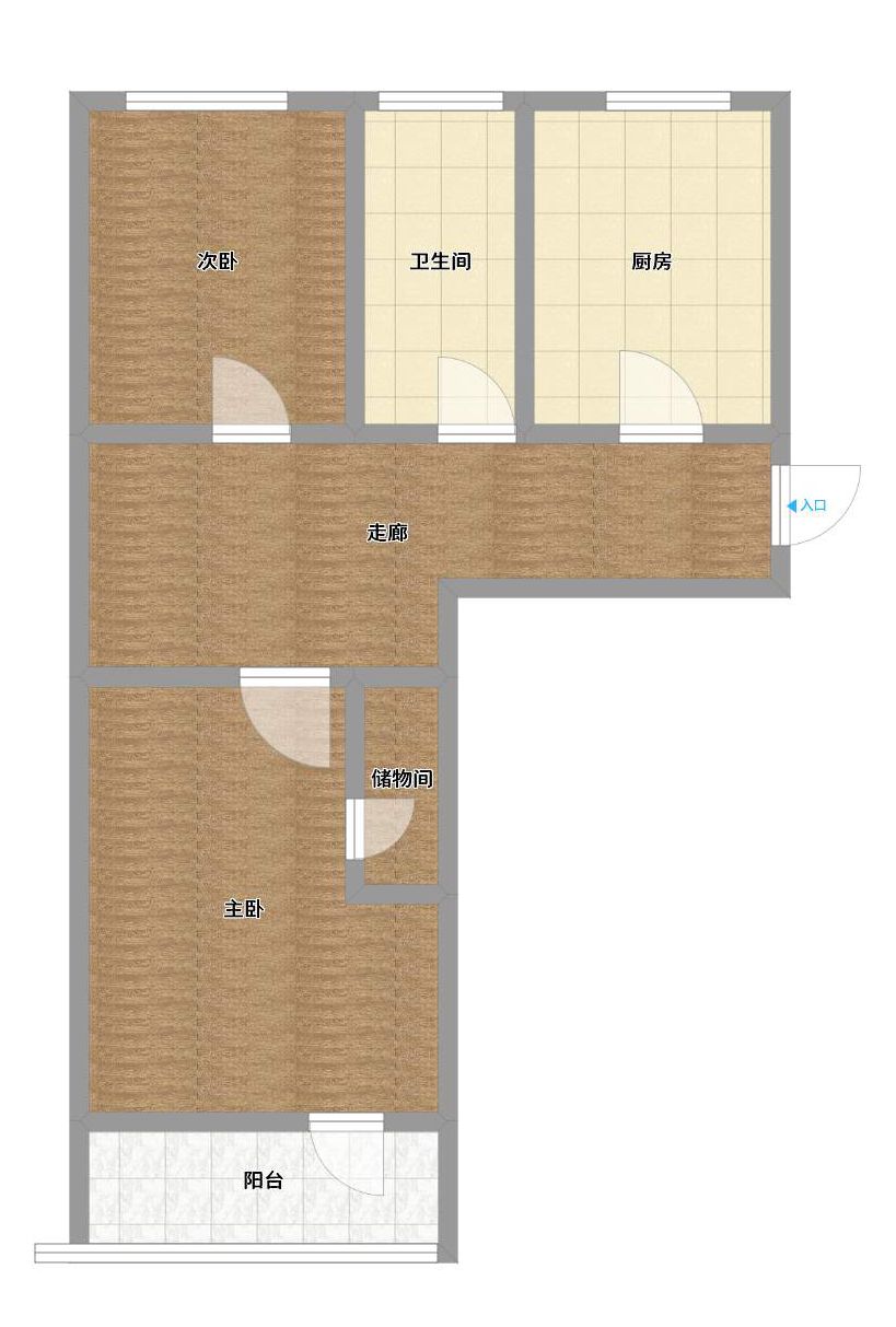 淮化医院对面工农村2室1厅多层5楼_8