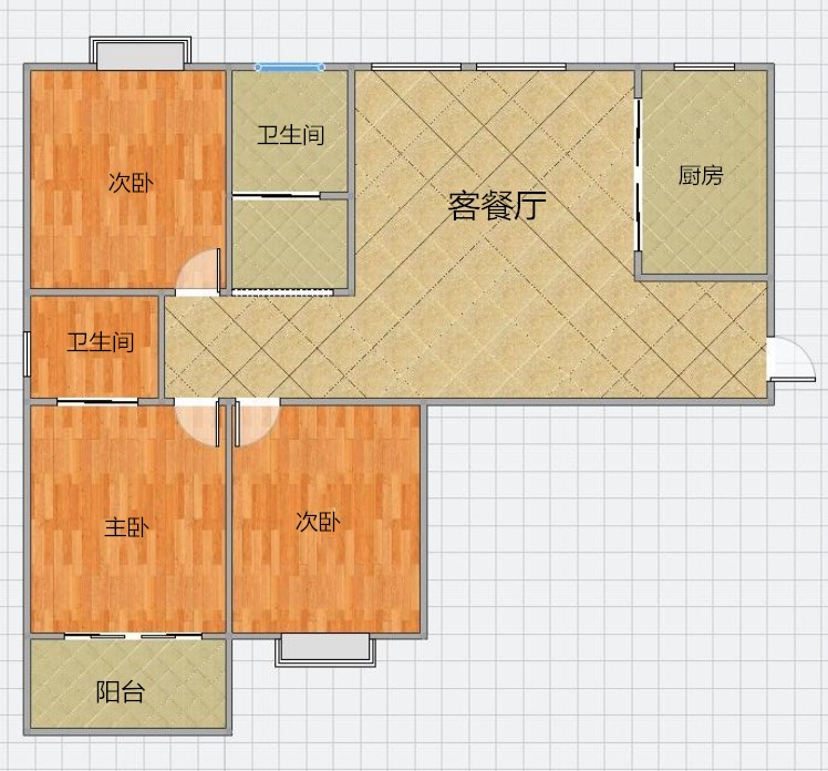 奥林花园三室两厅豪华装修 黄金楼层视野开阔 靠近老体育场 交通生活便利_21