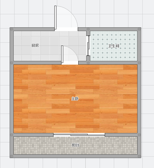 金地国际城A区1室1厅精装公寓出售_10