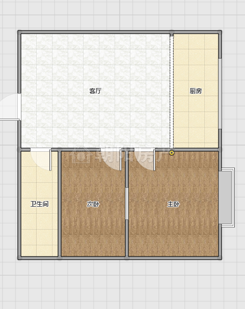 龙湖中心精装2室好楼层66平米46万_11