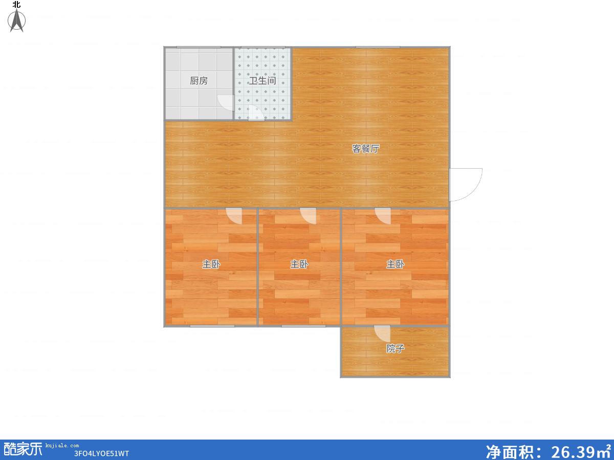 老二中教师楼 2室1厅 简装 出售_9