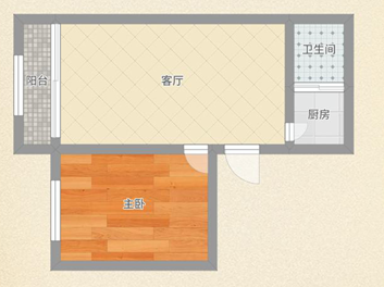 金地国际城二期阳光里1室1厅 精装 送家具家电 矿一中分校_11