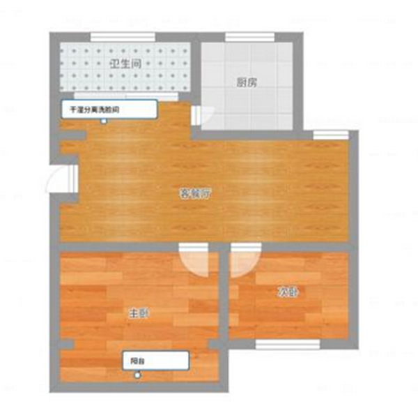 桂苑西区2室1厅简装好房出售_10