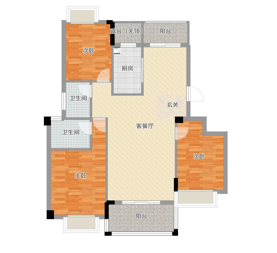 志高壹代城精装修3室2厅1卫 学区房_12