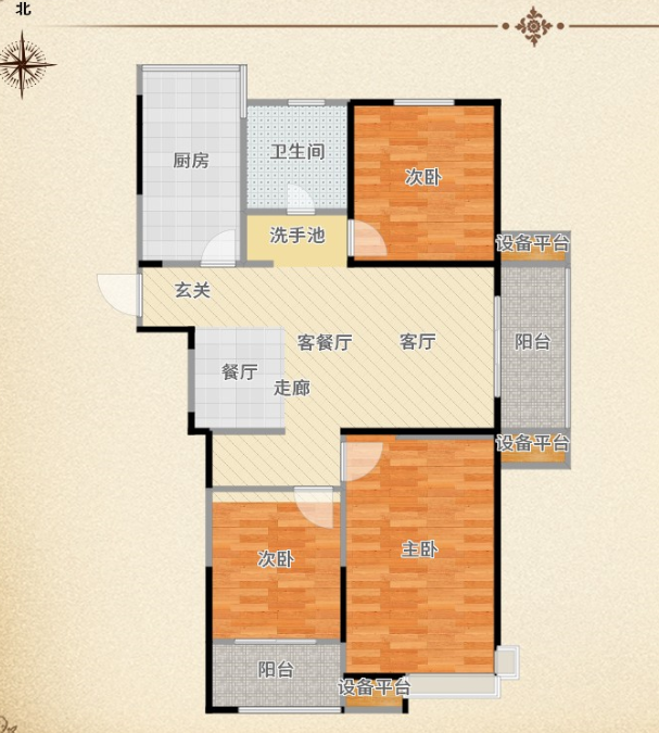 大通街道易居东方城精装3室两厅113.5平米大通三小好房出售_14