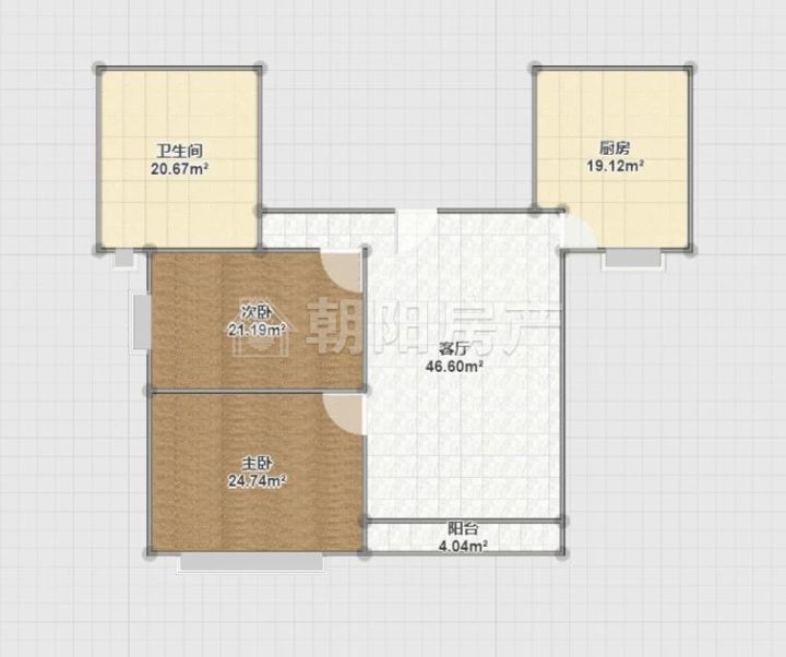 西城国际两室二厅简单装修住房出售_8