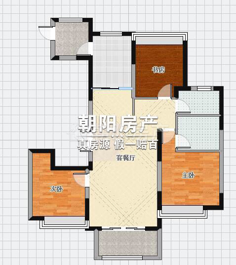 钻石星座 三室两厅 毛坯好房 十六小学区_21