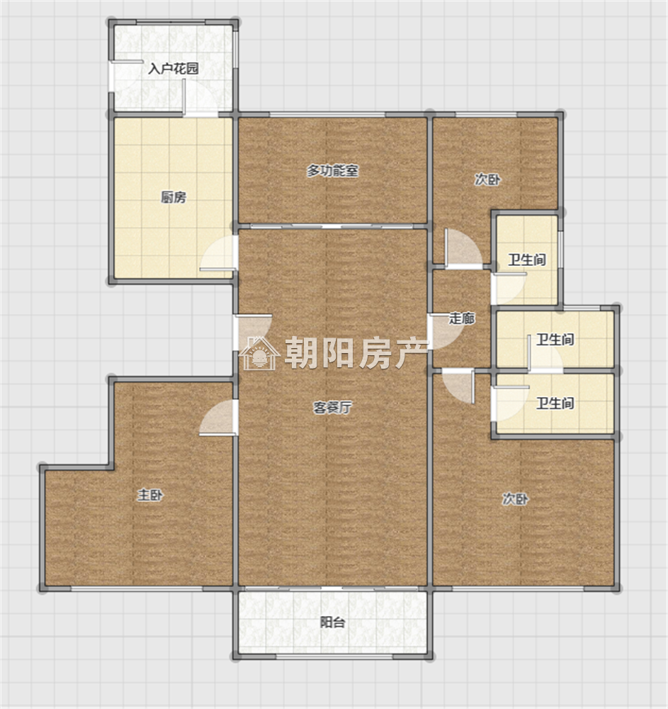 金融世家 143平 朝南四室二厅 毛坯低楼层 5300元/平