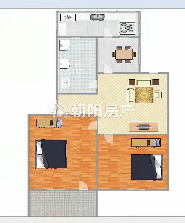 理工大家属楼 62平 南北通透两室一厅 交通便利 学区房