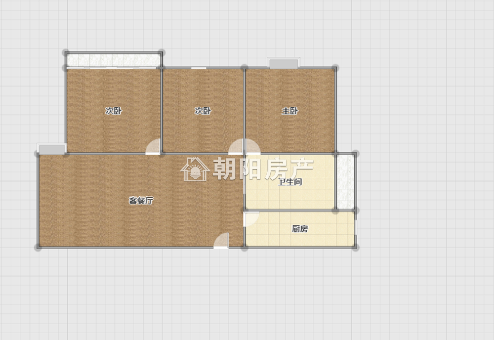 八公山新村A区 110平 南向三室毛坯 交通便利 随时看房