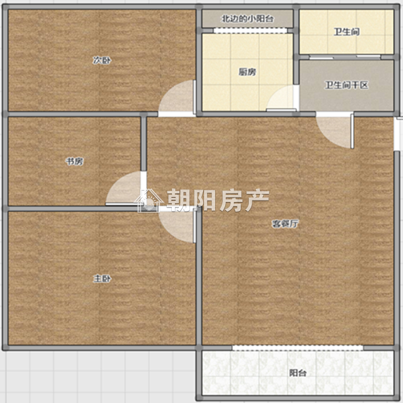 北京名都 95平 南向三室两厅 精装高楼层 采光好 交通便利