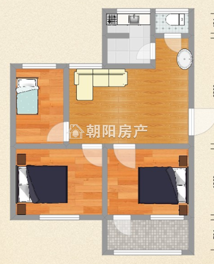 舜耕三区 76平 南向三室 免税学区房 随时看房