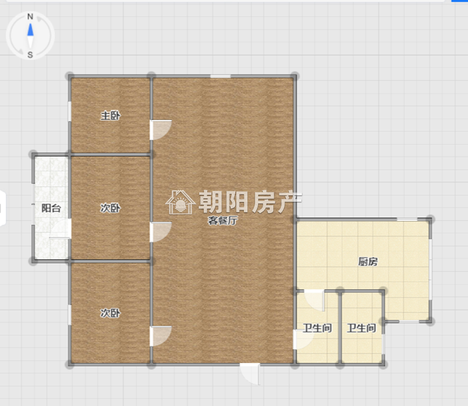 老一处 89平 朝南三室 满五唯一 学区房 2124元/平