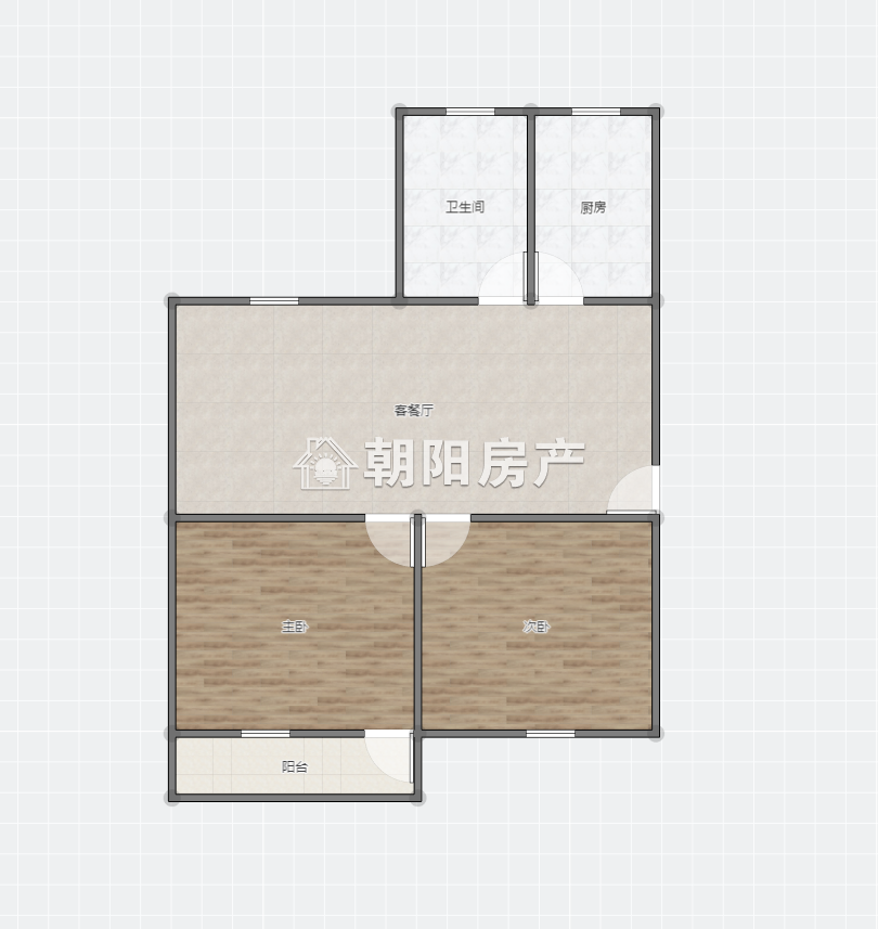 龙湖南路小刘庄供电楼 79平 南向两居 交通便利 学区房