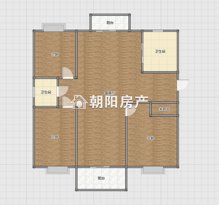 盛世名门 140平 南向精装三居 免税 3776元/平