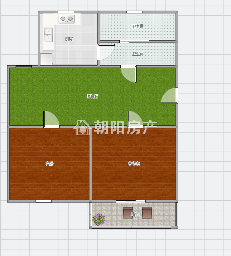 淮南十四中家属楼 70平 南向两居 满两年 简装