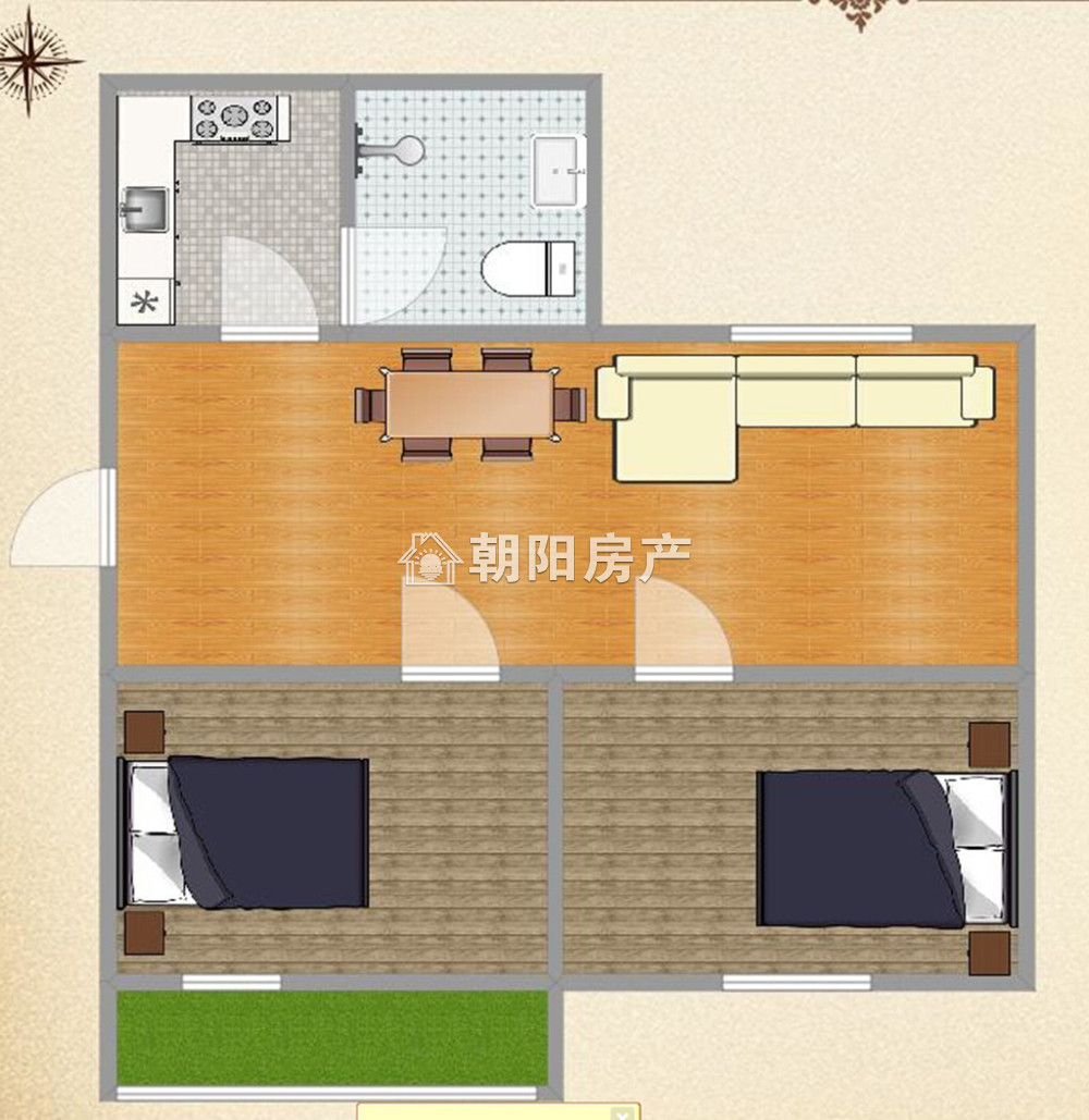 电建二公司新区 69平 南向两室 满五唯一 学区房