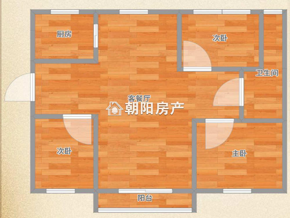 顺发泽润园 88平 朝南三室二厅 精装高楼层 随时看房