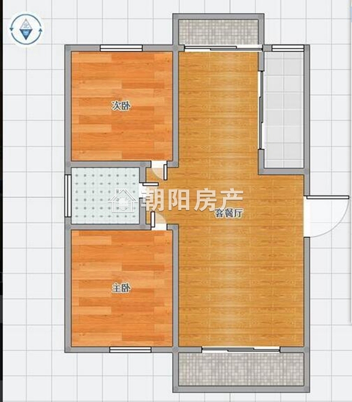 春晓名城2室2厅矿一中东校区精装修采光好
