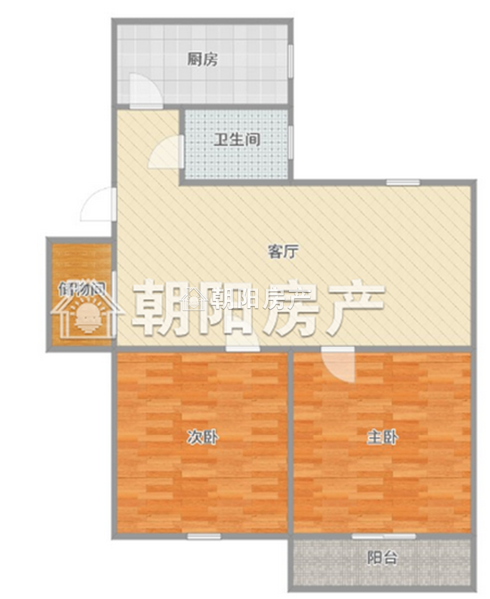 针织厂北生活区 62平 南向两居 满五唯一 学区房