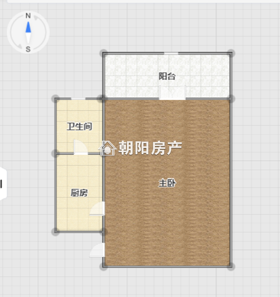 金地国际城二期 41平 精装一室一厅 高楼层 交通便利 配套齐全
