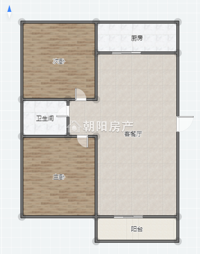 香榭华都西区 85平 南向两室两厅 精装采光好 单价3267元