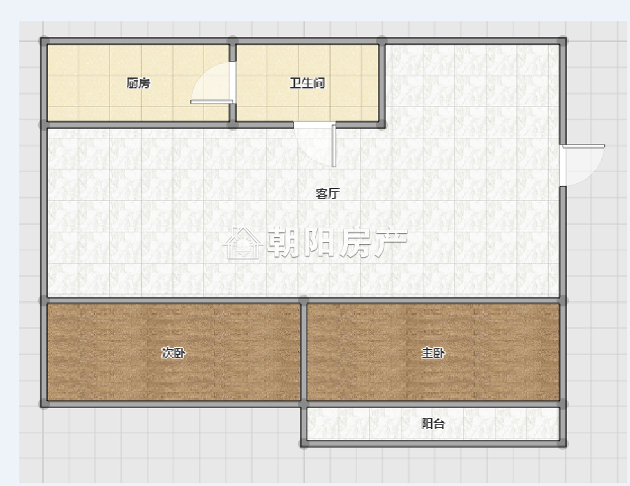 和顺园 76平 南向两室一厅 精装 满两年 学区房