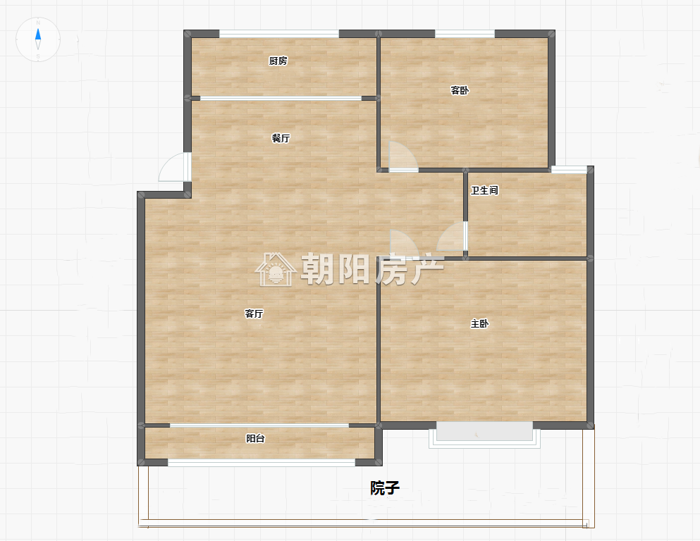 晟地绿园 80平 朝南两居 毛坯 交通便利 学区房